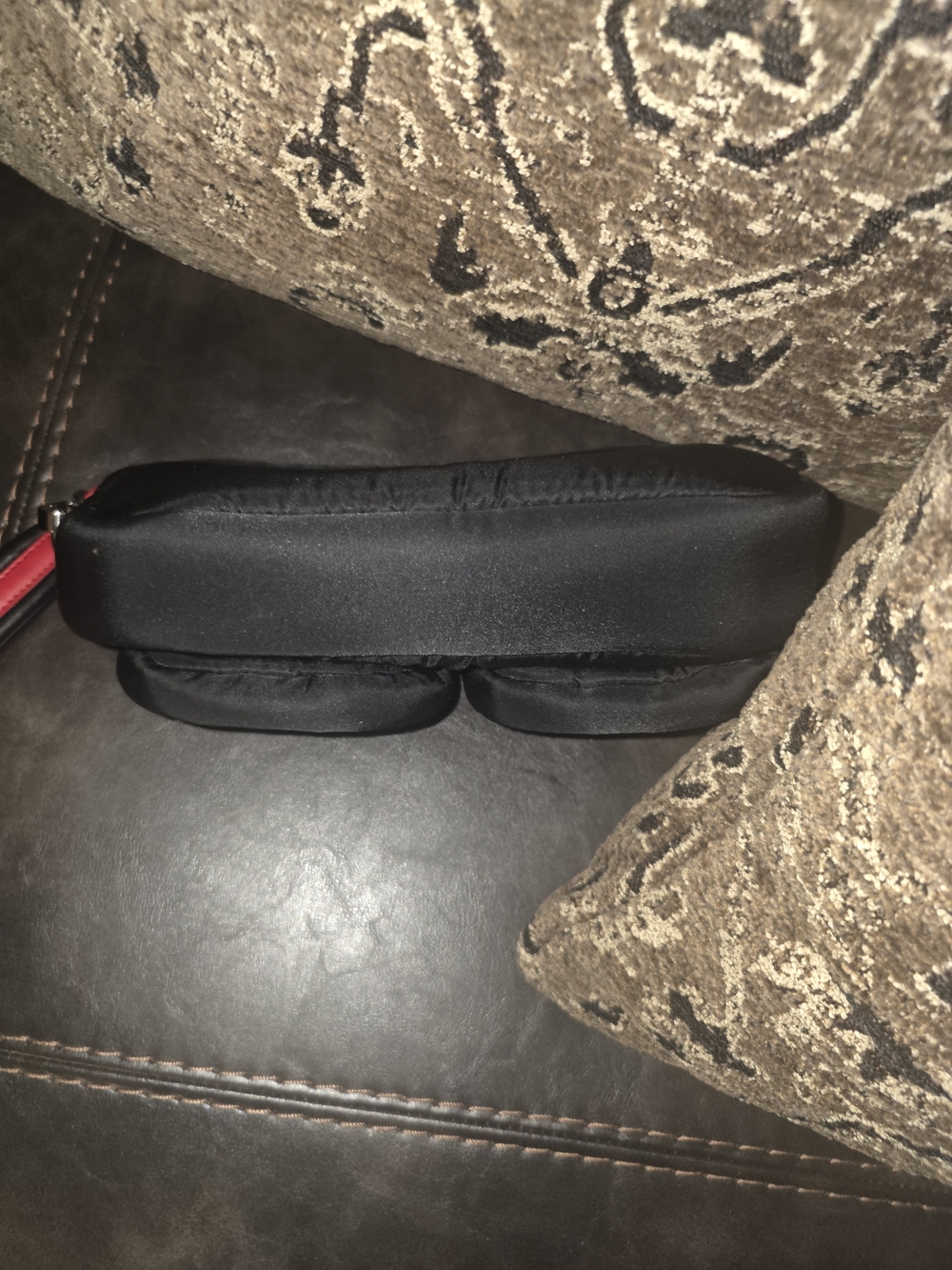 Prada Black Nylon Double Pocket Wristlet - Picture 8 of 10